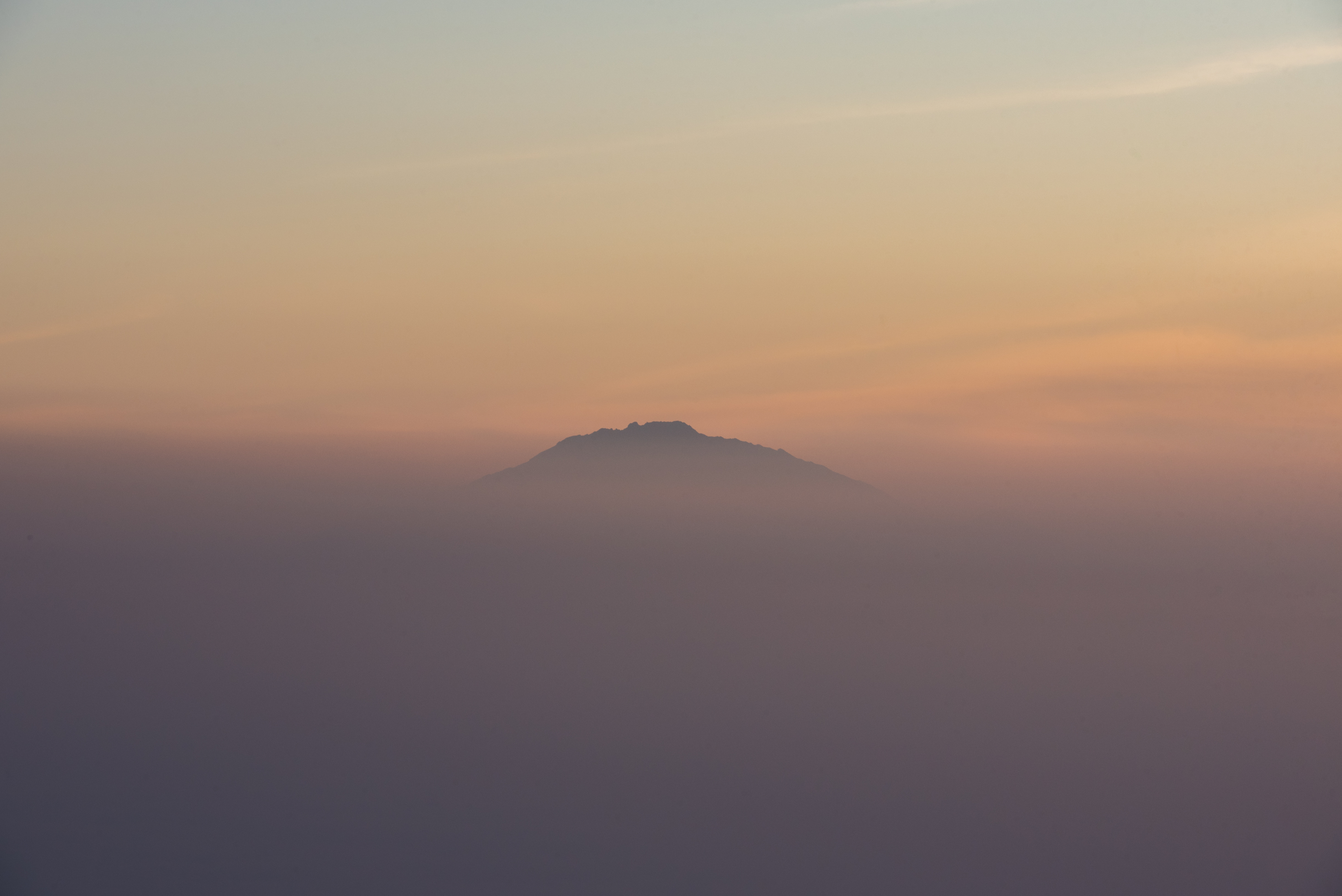 Sunset of Mount Meru in Tanzania